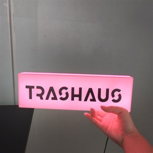 J515桌面柜台展台装 饰可移动小型灯箱灯牌可充电可插电定制