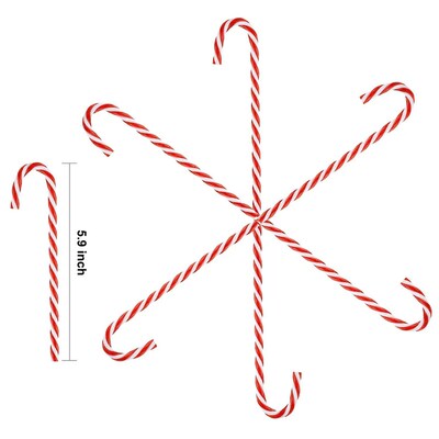 Christmas Plastic Candy Cane Christmas Tree Hanging Ornament