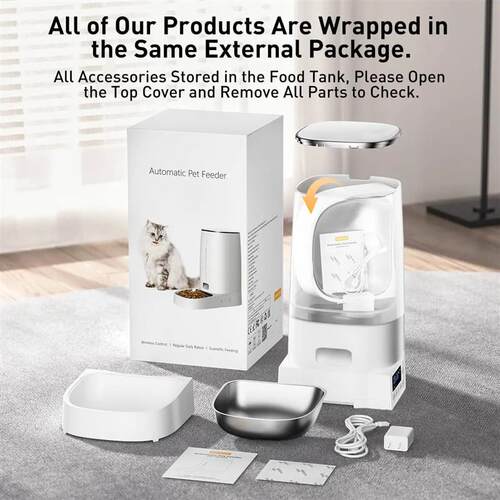 Automatic Pet Feeder Smart Control Cat Food Kibble Dispenser
