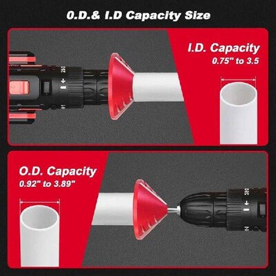 PVC Deburring Tool 2 In 1 Inner-Outer With Replaceable 3