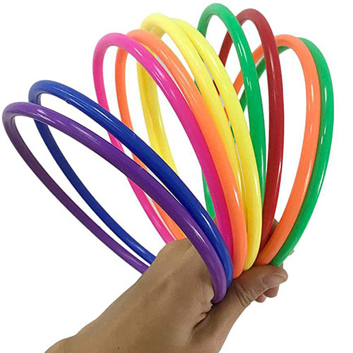 5Piece Plastic Hoop Ring Toss Game Carnival Outdoor Toys For
