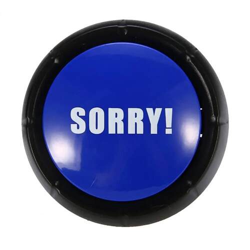 Funny Talking Button No Sorry Yes Sound Party Button Bullshi