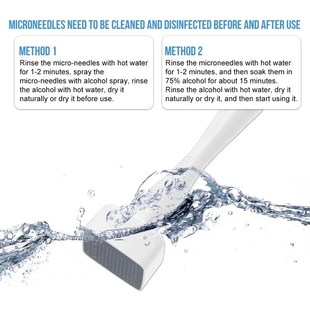 140A Derma Stamp Microneedling Face Roller Massager Adjustab