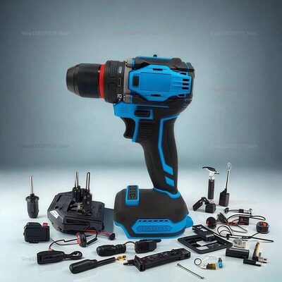 Brushless Cordless Electric Drill and Screwdrive Impact Powe