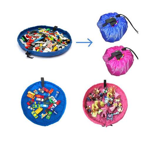 150cm Kids Baby Play Mat Large Storage Bags Toys Home Organi