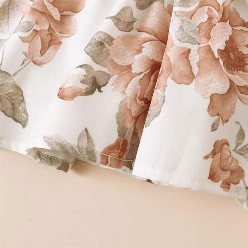 3-24 Months Long Sleeve ops Floral Blouse Long Pants Outfit
