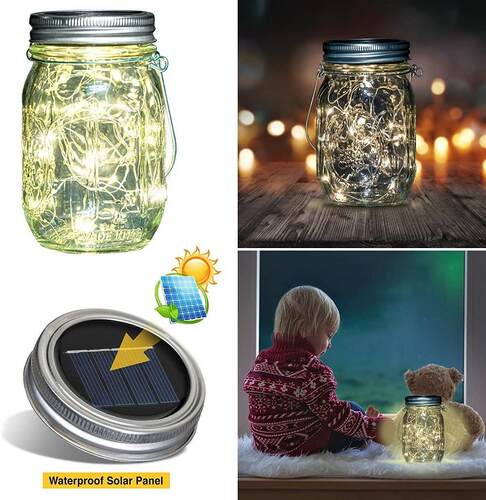 。Sar wishing lamp Mason can string lamp outdoor landscape l