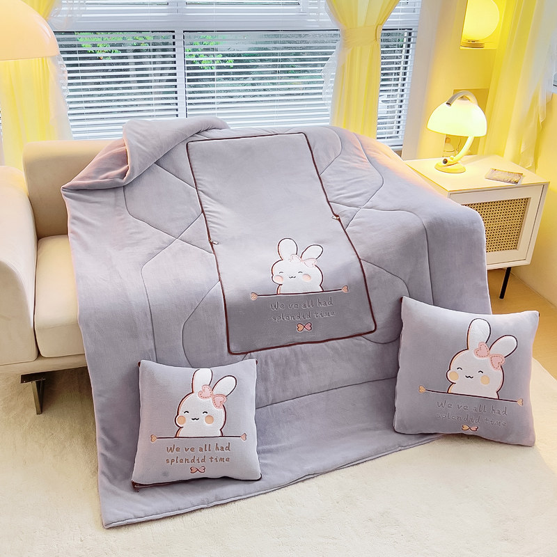 多功能抱枕被加厚二合一摺叠汽车载枕头被办公室午睡空调毯子靠枕,居家布艺,抱枕被,淘宝优惠券,粉丝福利购,淘宝优惠卷