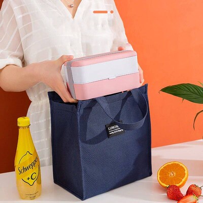 Portable Oxford Lunch Bags Fresh Cooler Pouch For Office Stu