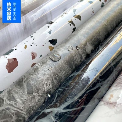 Marble Kitchen Stickers Wallpaper Self-adhesive Wallpaper Wa