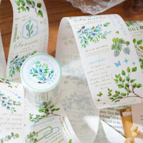 Mr. Paper, Vintage Branch and Leaf Themed Washi Tape, Scrapb
