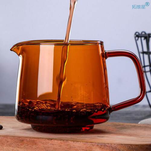 300ML/550ML Glass Coffee Sharing Pot Coffee Server Pour