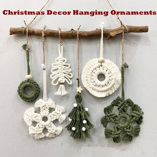 Kit Macrame Wall Hangings Ornaments Christmas Woven Tree