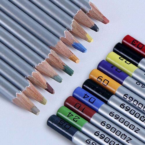 Pottery underglaze color pencil  painting hand painted