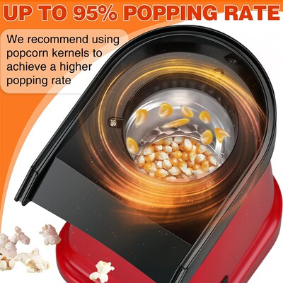 Hot Air Popcorn Popper Maker Popcorn Machine Electric