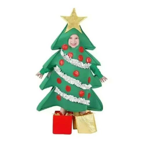 Kids New Christmas Green e Cosplay Costume Stage