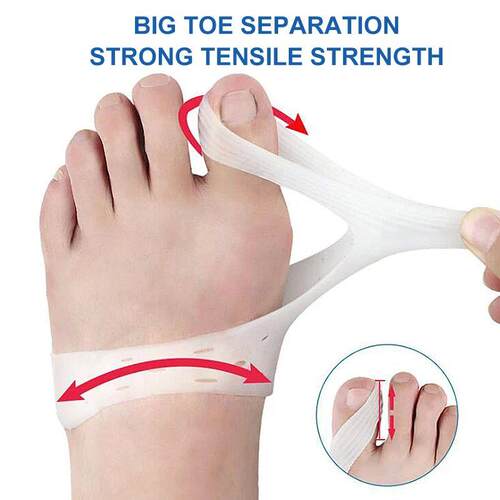 2pcs Toe Orthopedic Bunion Silicone Gel Thumb Separators Spa