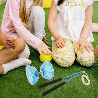 Three Bearing Diabolo Kids Toys Juggling Yoyo Soft Rubber