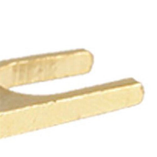 2x Banana to Spade Adapter Plug Speaker Cable Connector