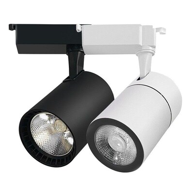Set  Track Light Fixture COB Track Lighting Lamp Rail Spo