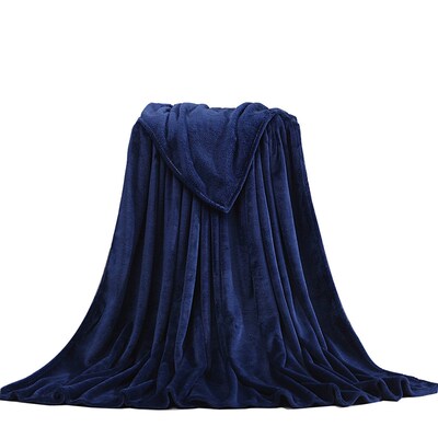 Warm Coral Fleece Blanket Winter Sheet Bedspread Sofa Throw