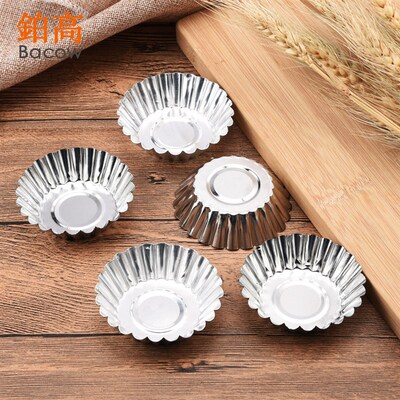 10 pcs Cupcake Egg Tart Mold Pudding Mould Cake Baking Tool