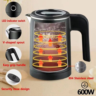 Portable Electric Kettle 304Stainless Steel Inner liner Auto