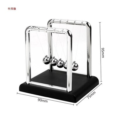 Newtons Cradle Desk Table Decor Metal Pendulum Ball Newton