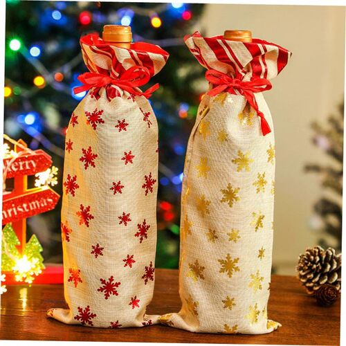 Christmas wine set wine bottle set Santa Snowman Elk 酒瓶套