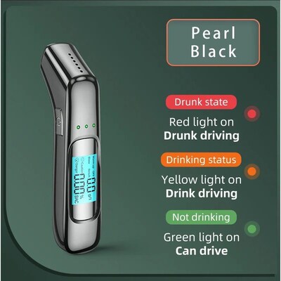 Portable Breathalyzer Professional Breath Alcohol Tester LCD