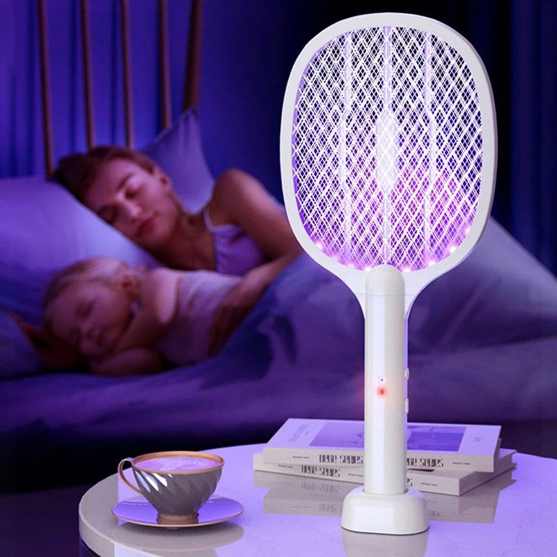 Electric Fly Insect Bug Zapper 2 in 1 Racket Mosquito Killer - 实物图