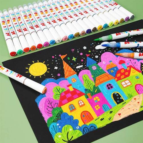 12/24/36/48 Colors Direct Liquid Acrylic Paint Marker Soft B
