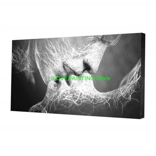Black Canvas Painting Abstract Home Bedroom Decoration Wall