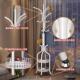 stand clothes wooden coat cloth hanger rack hat Big holder