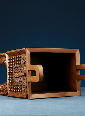 紫铜父戊方鼎铜鼎盛千秋中式家居办公室装饰品开业乔迁礼品