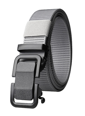 Toothless Automatic  Buckle Belt Nylon Canvas Waistband Men