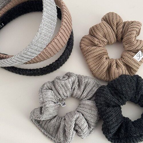 Winter Knitted Headband Plain Hairband Womens Headband Simpl