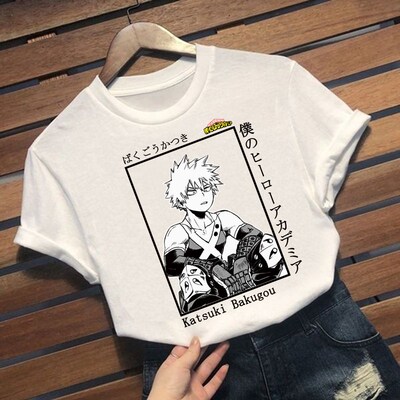 My Boku No Hero Academia Katsuki Bakugou Print Harajuku Top