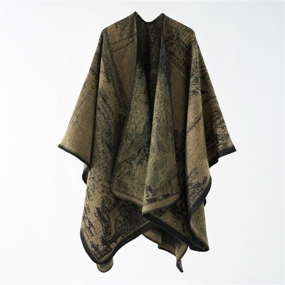 Vintage Ethnic Women Shawl Cloak 旅行披肩斗篷男女空调衫保暖