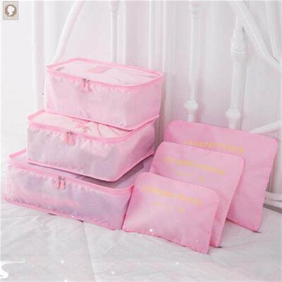 6 PCS Travel Storage Bag Set for Clothes Tidy Organizer Ward