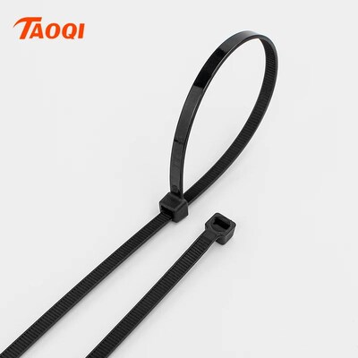 Self-locking plastic nylon tie 100PCS/bag  black Zip wraps s