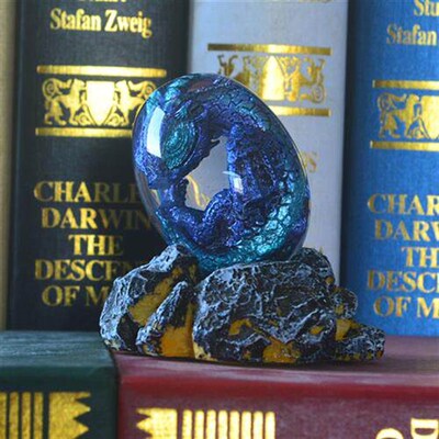 Luminous lava dragon egg transparent resin furniture decora