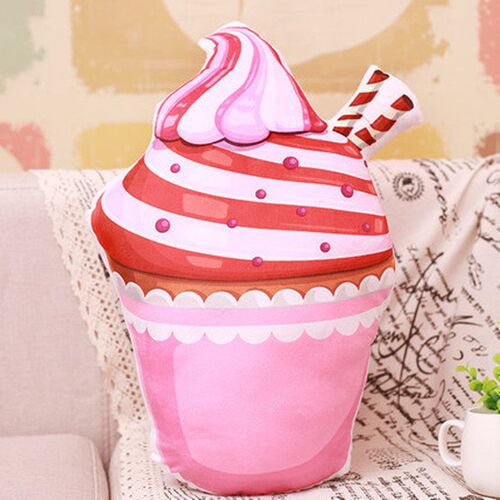 1PC Creative 3D real life ice cream Cake Cones pillow stuffe
