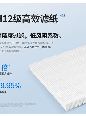 适配朗思威新风机滤芯CS100-SD220天花式除霾新风系统过滤网