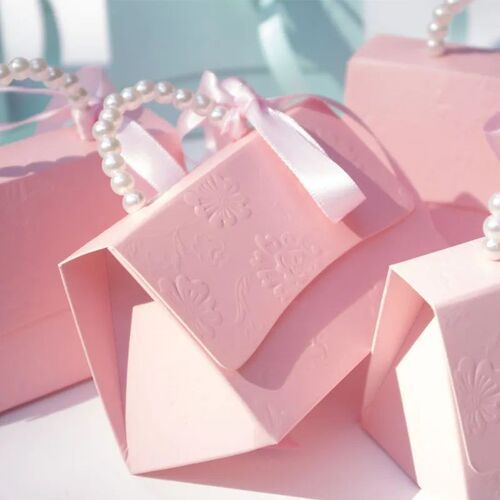Letterpress Printing Flower Candy Box Mini Packaging Bags Pa