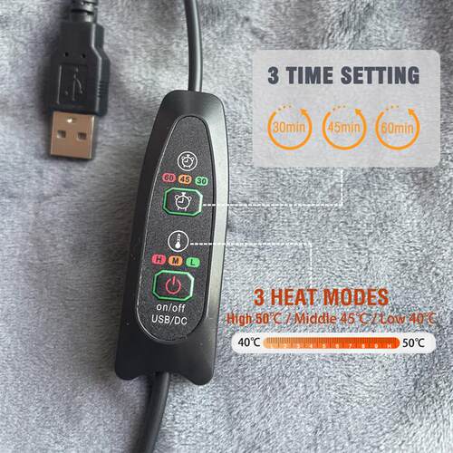 Warm Shawl Winter Heated Blanket Cape USB Electric Heating