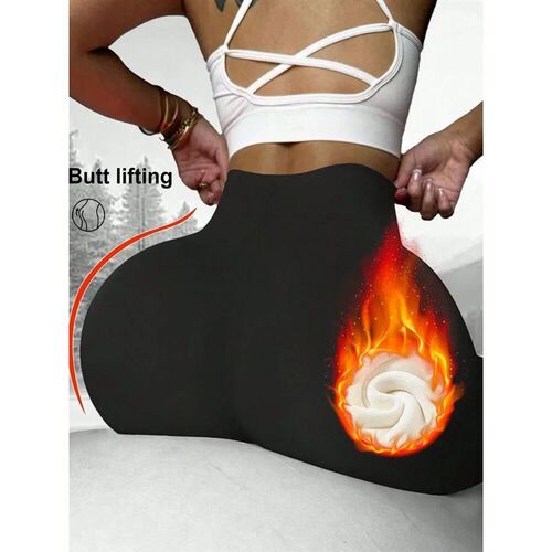 Winter Velvet Thicken Leggings Women Solid Color Thick Fleec