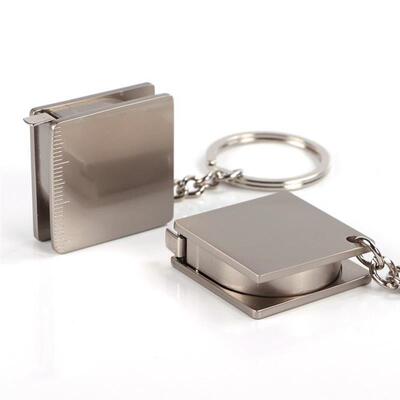 Stainless Steel Tape Measure Keychain 金属卷尺钥匙扣便携实用