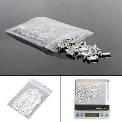 100 Pcs Road Bike Cable End Caps Aluminum Alloy Cable End