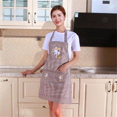 2/4PCS Women Apron Practical One Size Kitchen Apron Cartoon